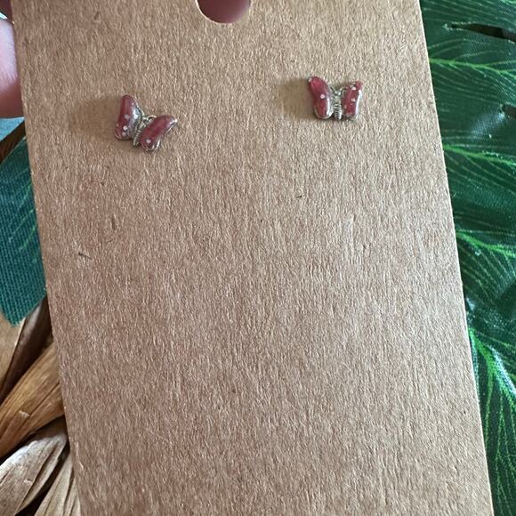 BOGO FREE BUTTERFKY ENAMEL EARRINGS STUDS - Picture 1 of 7